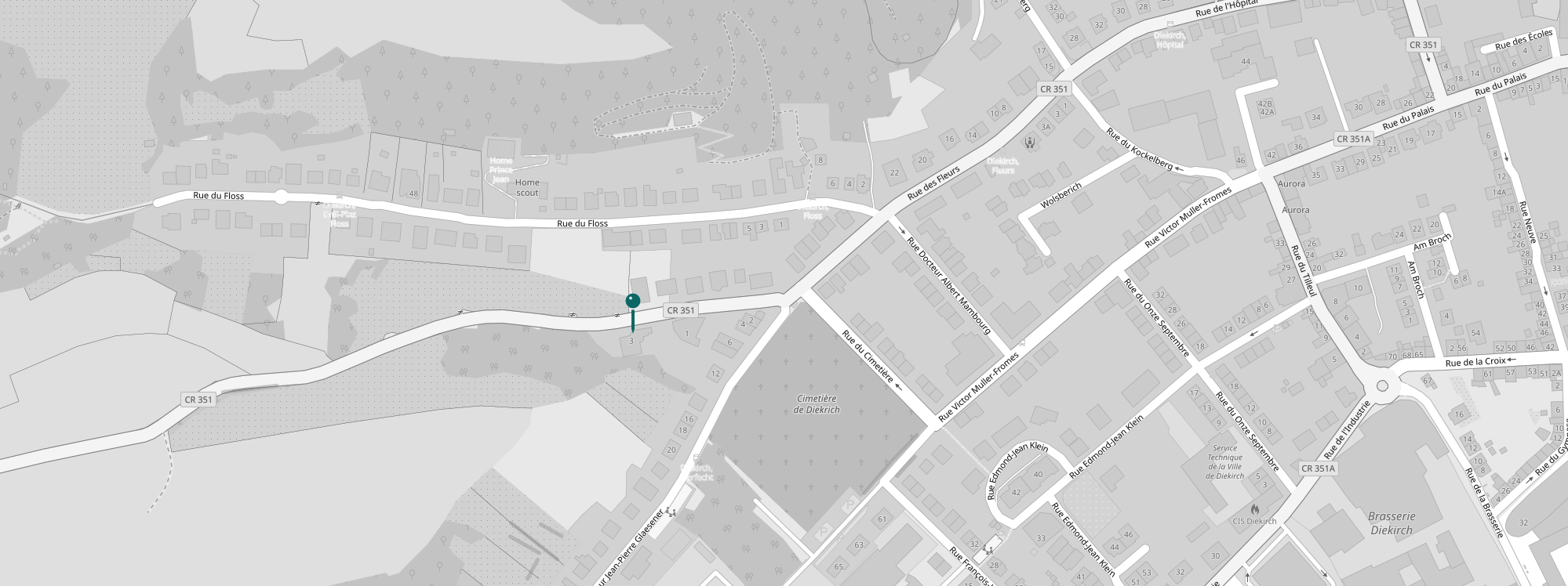 map of Luxembourg city